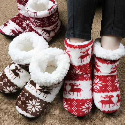 Christmas Elk Indoor Socks Shoes