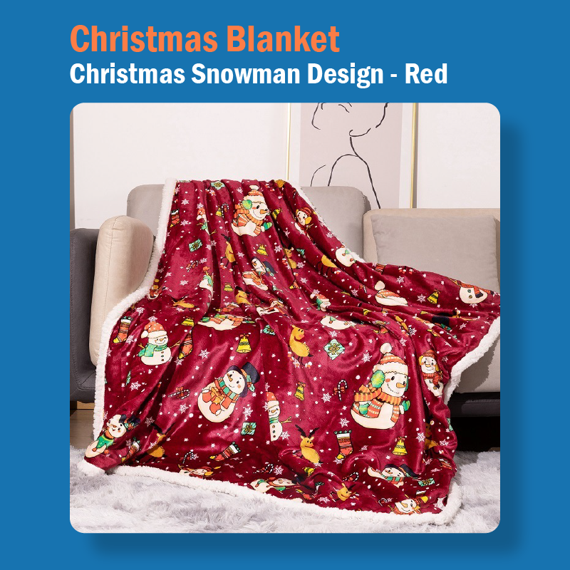 Christmas Double Layer Flannel Blanket