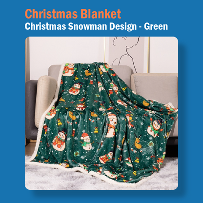 Christmas Double Layer Flannel Blanket