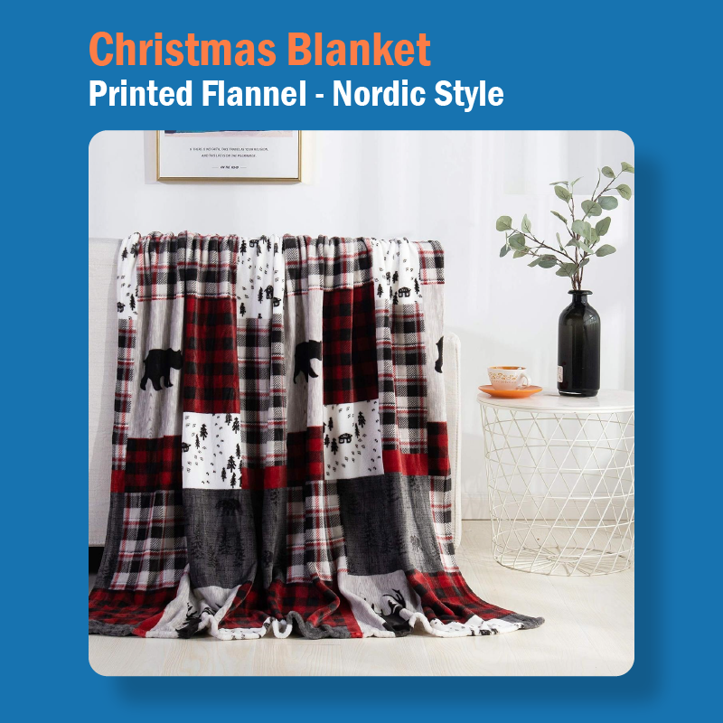 Christmas Printed Flannel Blanket