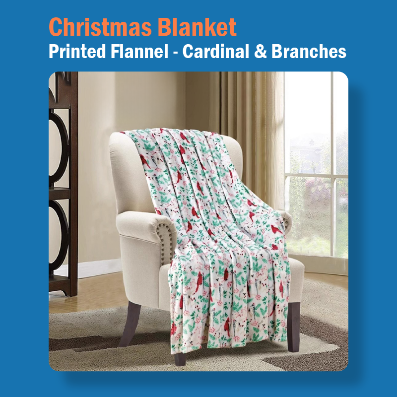 Christmas Printed Flannel Blanket