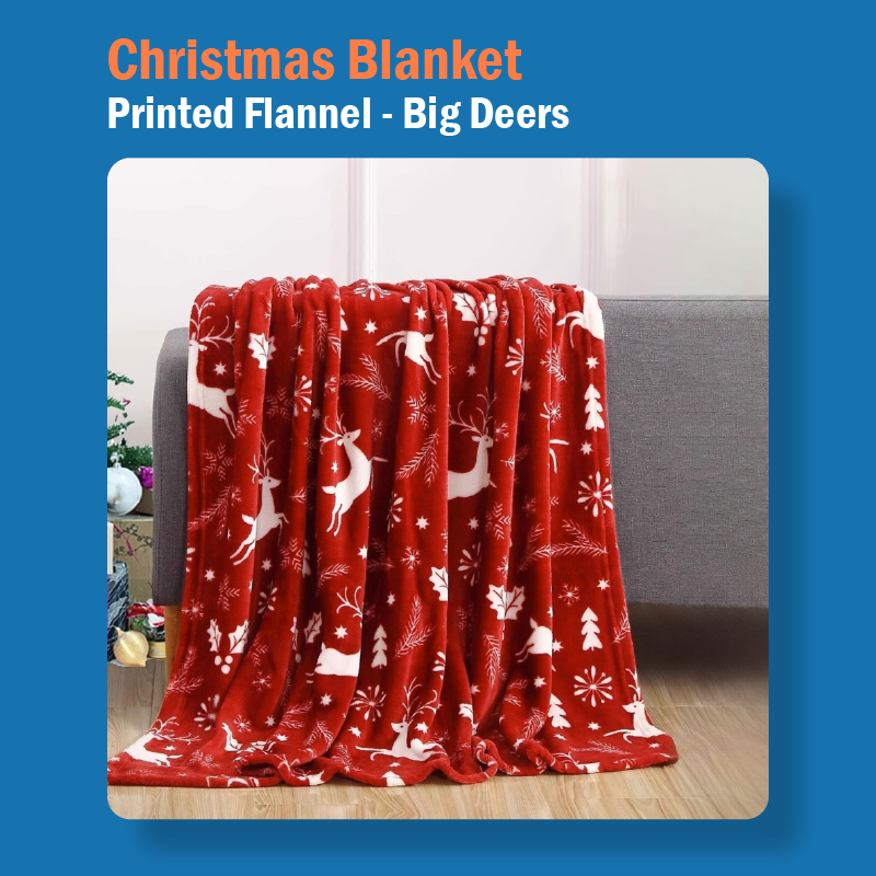 Christmas Printed Flannel Blanket