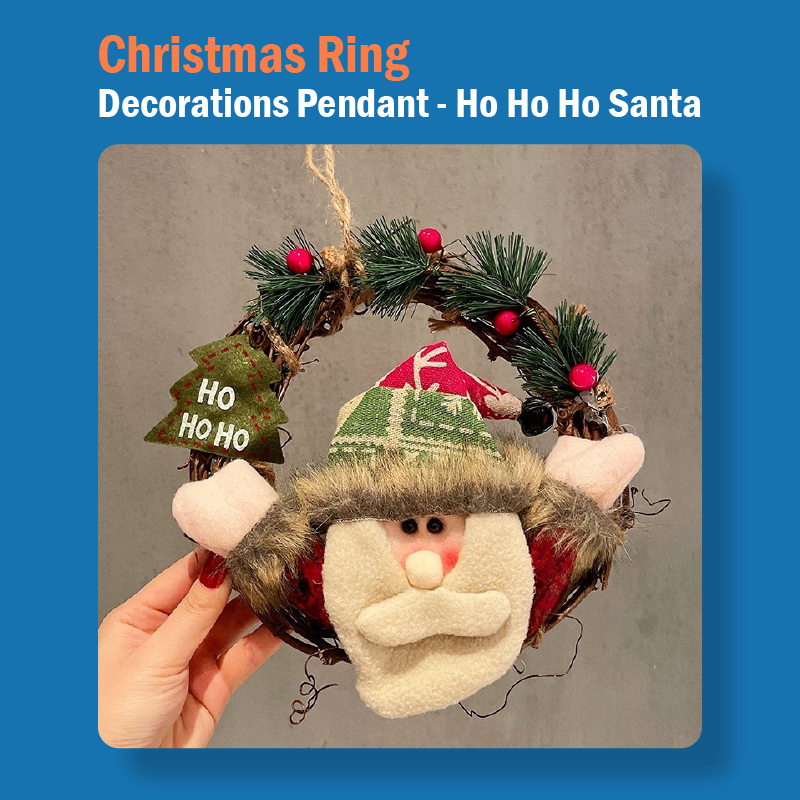 Christmas Ring Decorations Pendant