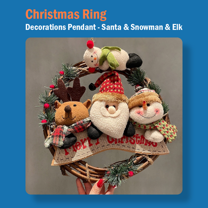 Christmas Ring Decorations Pendant