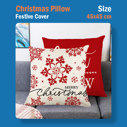 Christmas Pillow Festive Cover