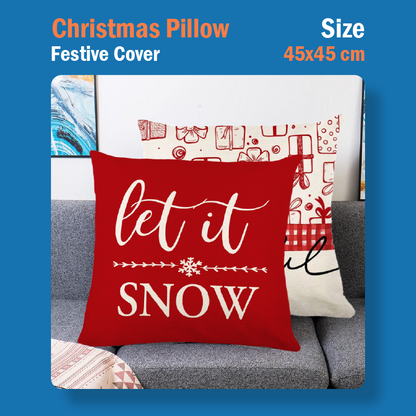 Christmas Pillow Festive Cover