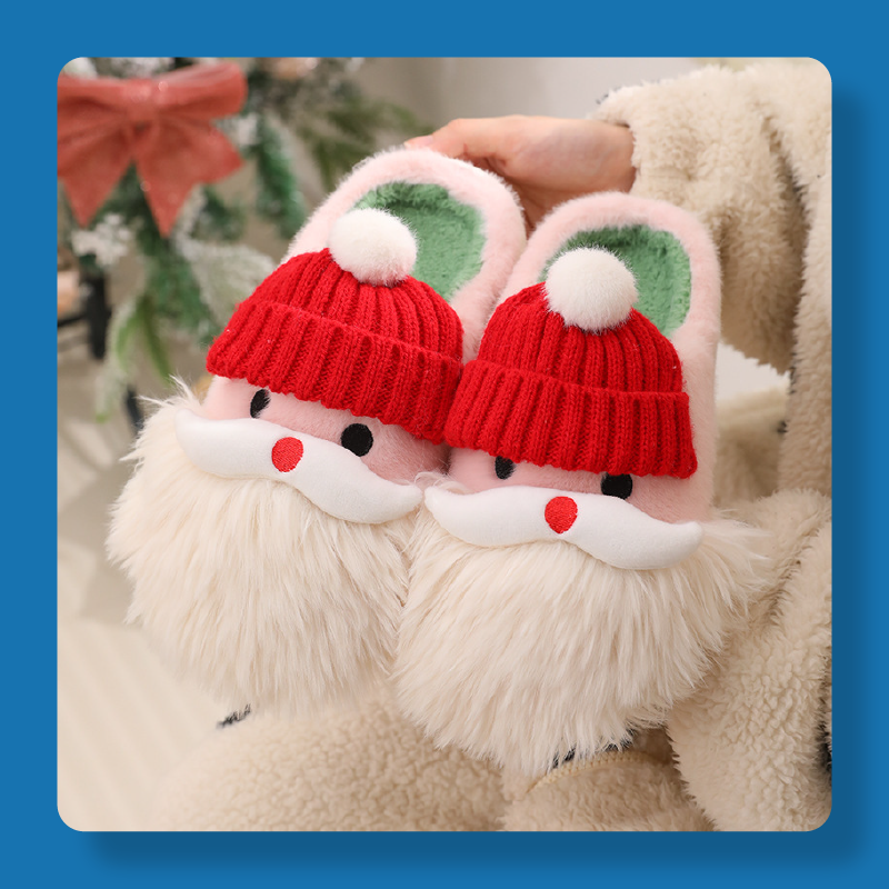 Cute Christmas Santa Claus Home Slippers