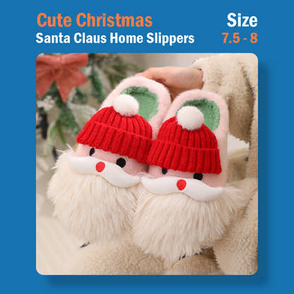 Cute Christmas Santa Claus Home Slippers